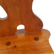 Folk Style Dining Chair In Wood, Czechoslovakia 1973