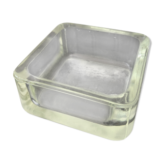 Glass square ashtray