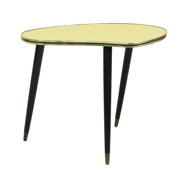 Table de plante rockabilly vintage années 1950 avec pieds coniques