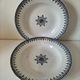 Set of two ironstone deep plates Saint-Amand Primax