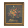 Bouquet of flowers, oil on canvas by Raveche J.P XXth century