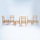 Chaises Gio Ponti Cassina Leggera, set de 6, Italie 1956