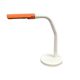 Lampe bureau orange et blanche en métal