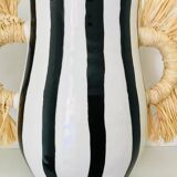 Vase amphore noir et blanc
