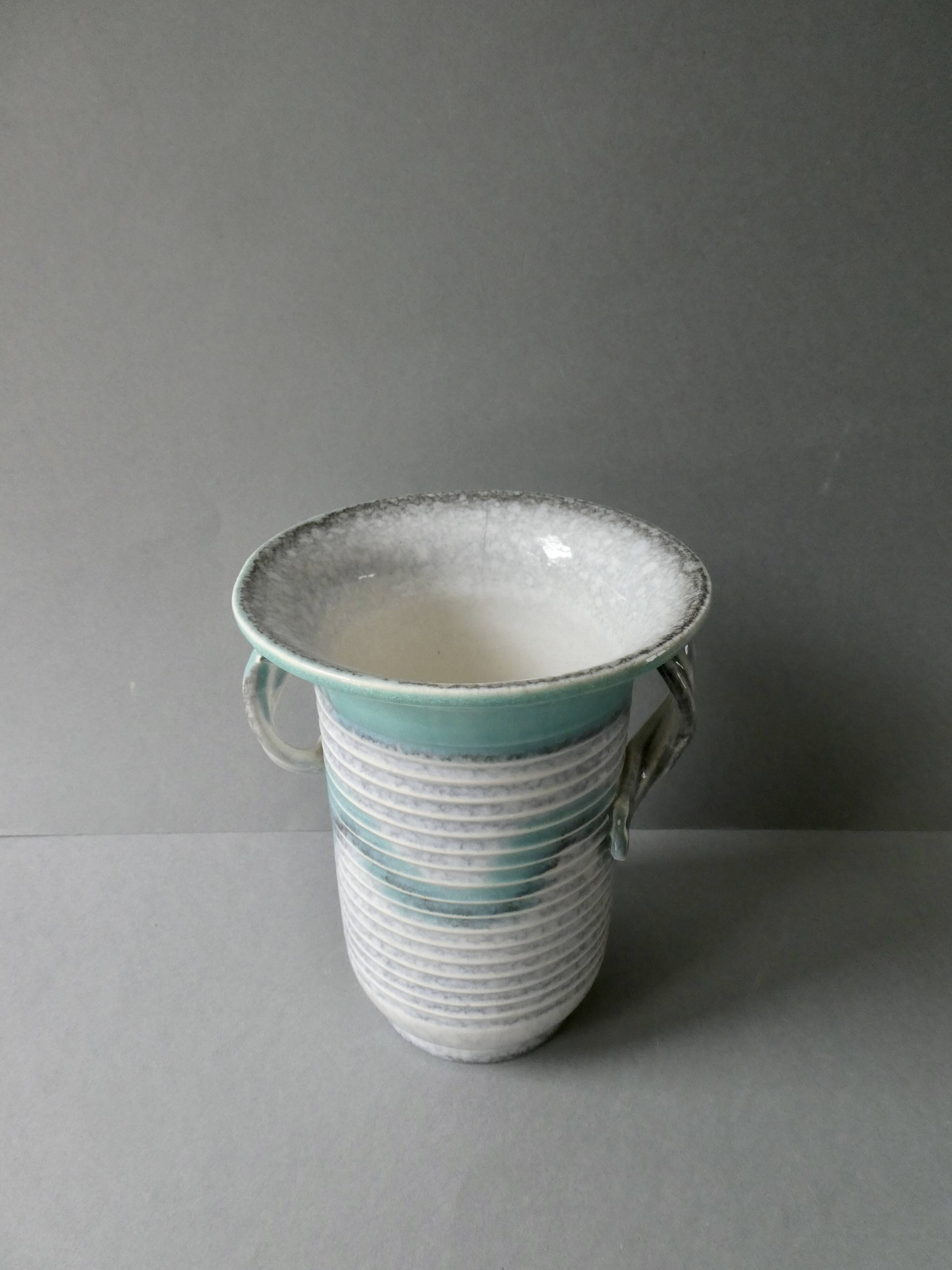 Glazed ceramic vase, 1930s, Art Deco