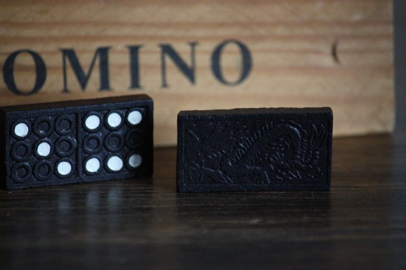 Wooden domino game