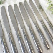 8 vintage stainless steel knives made in France
