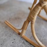 Vintage rattan rocking chair for children