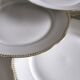Set of 10 porcelain flat plates