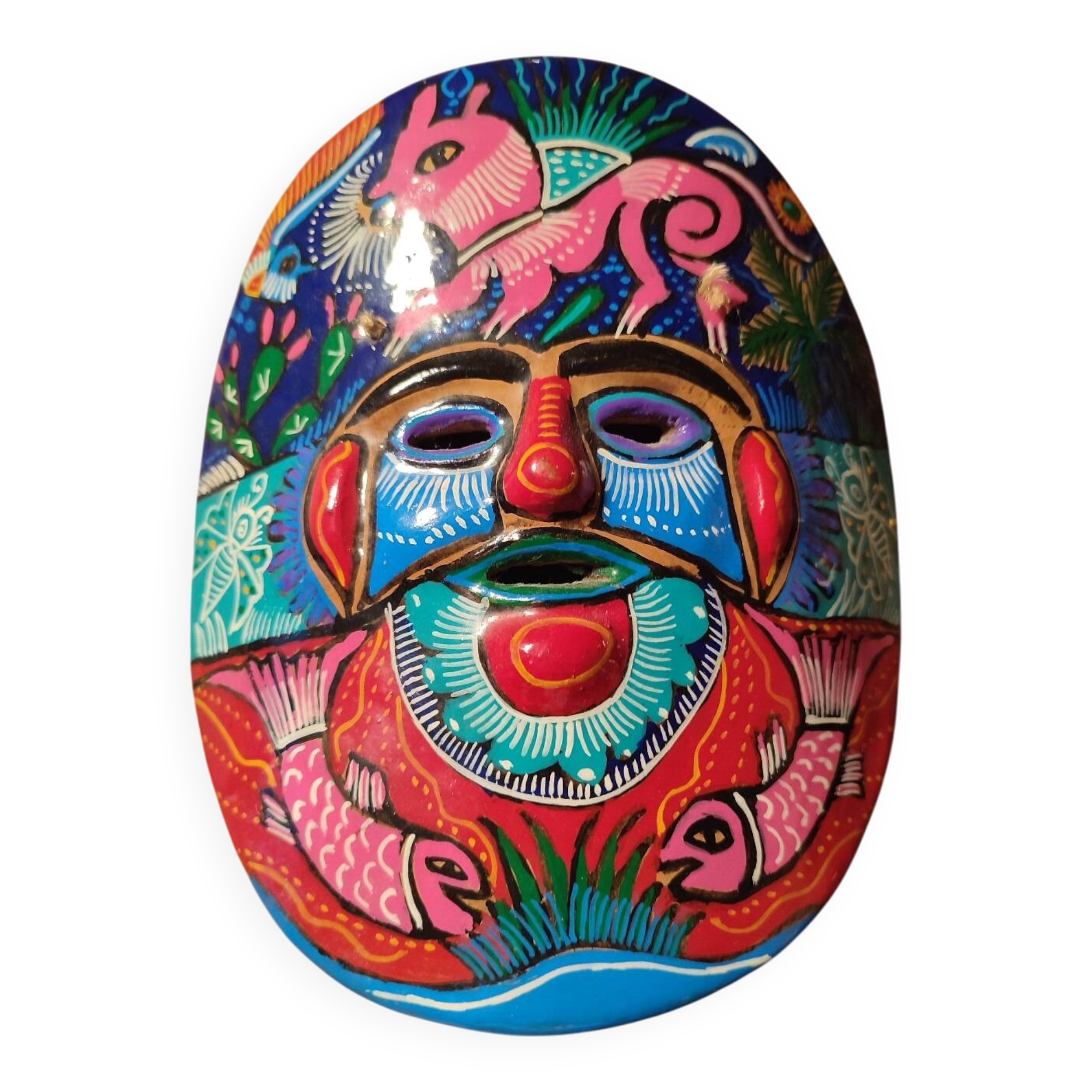 Vintage artisanal Mexican mask