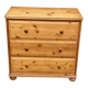 Scandinavian chest of drawers with 3 solid wood drawers