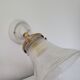 Porcelain wall lamp and Holophane style glass