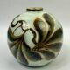 Camille Tharaud, Limoges, round porcelain vase, hand-decorated.