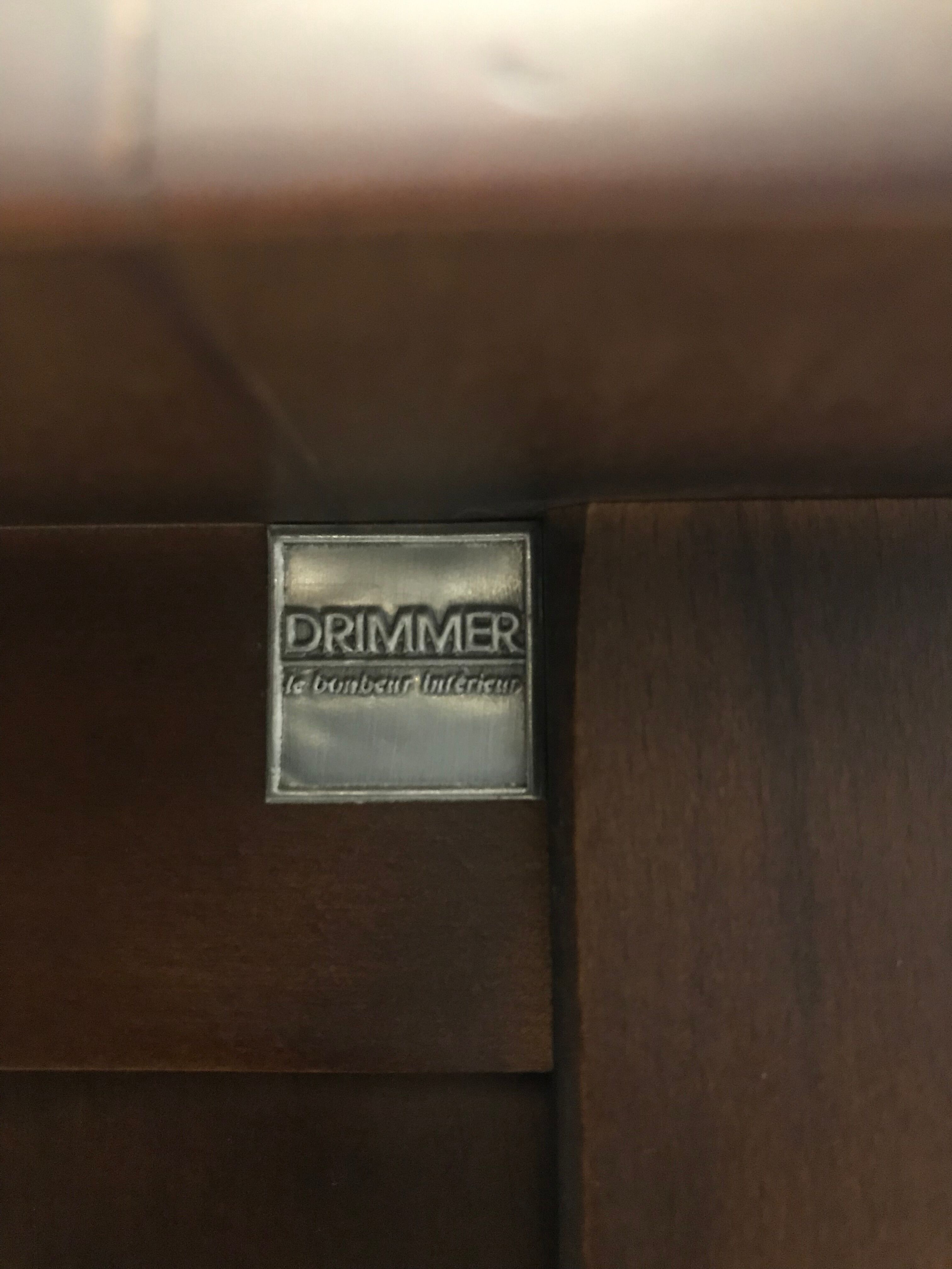 Furniture with drawer signed by Louis Drimmer