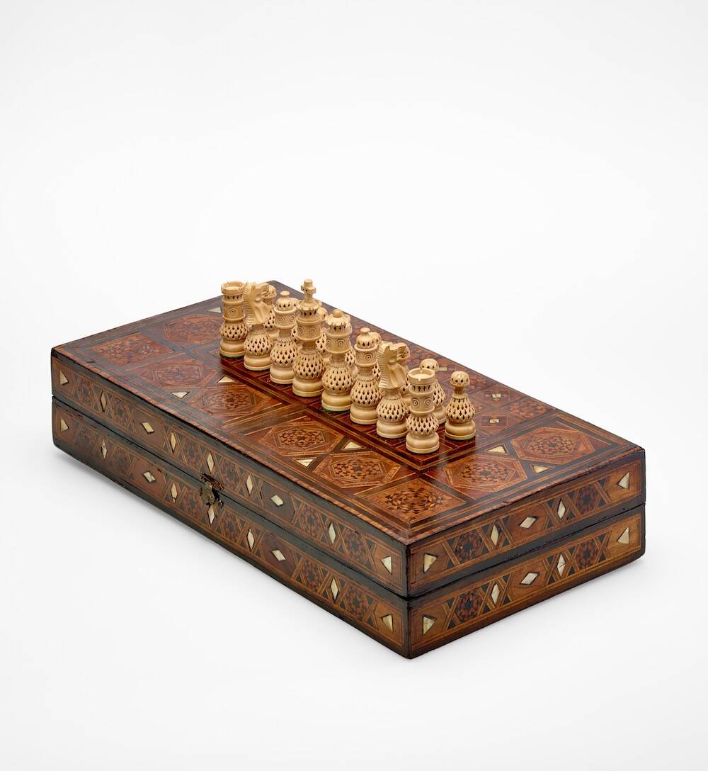 Marquetry game board