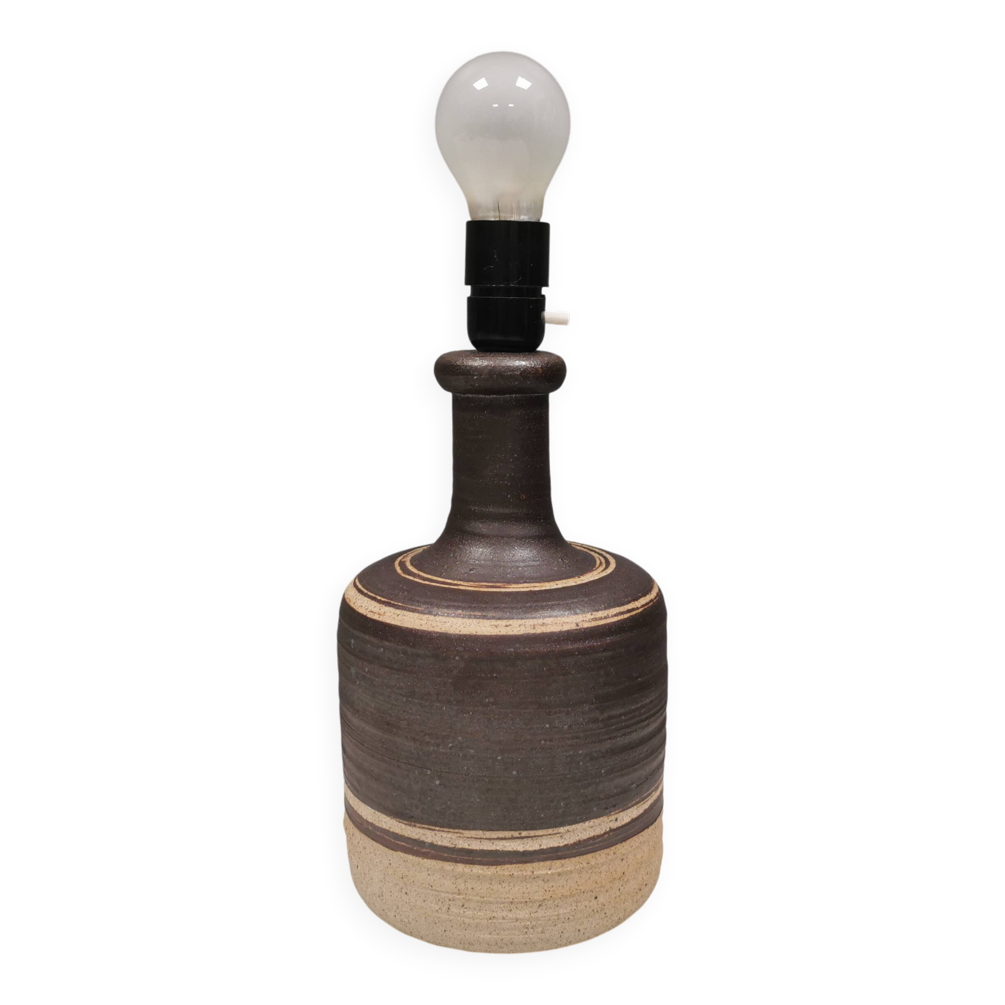 Beautiful Tue Poulsen table lamp in ceramic. Denmark 1970-80s.