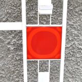 DESIGN vintage wall coat rack in metal and POP enamelled ceramic