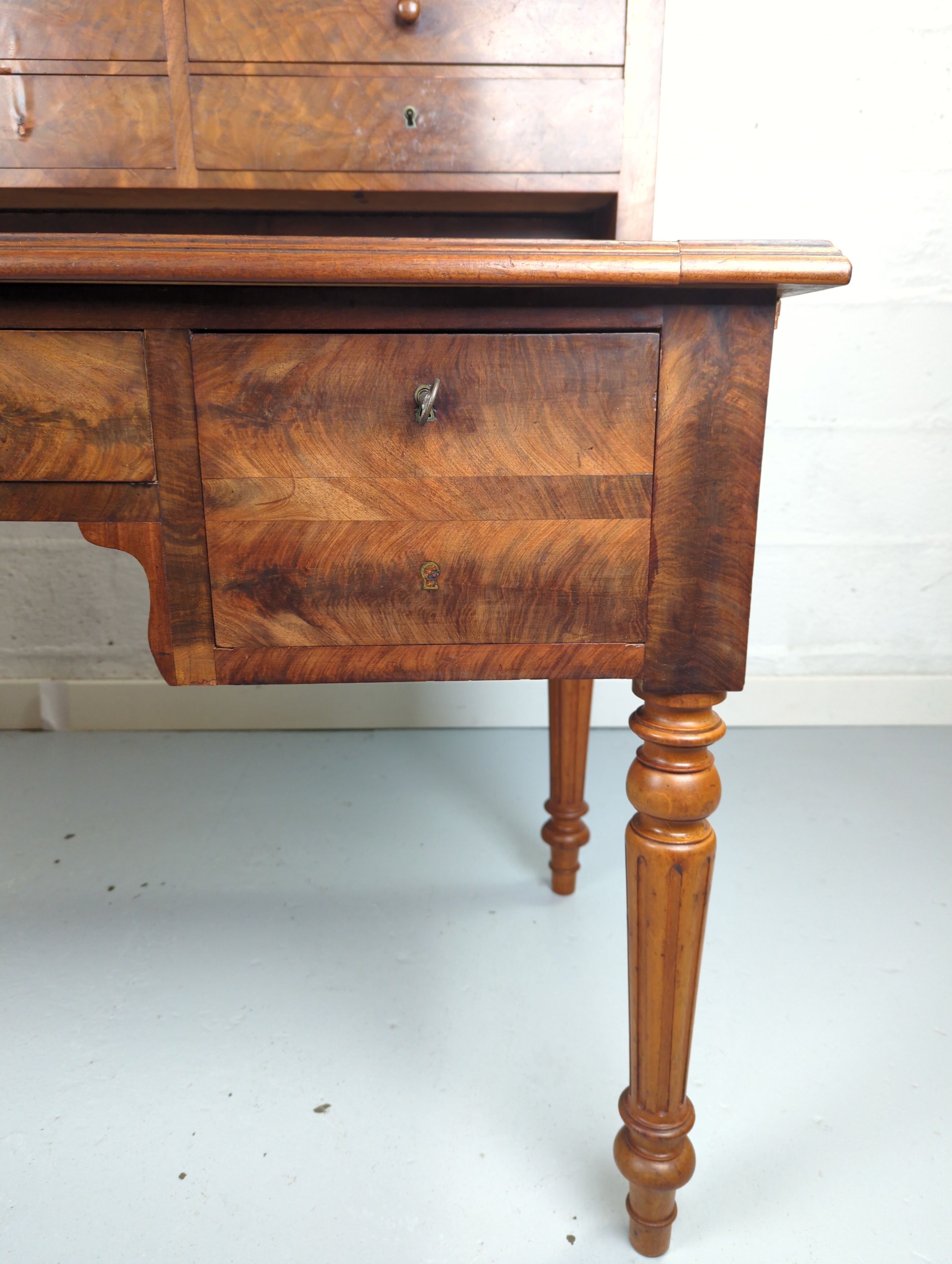 Bureau à gradin Louis-Philippe en acajou