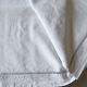 Old linen sheet embroidered