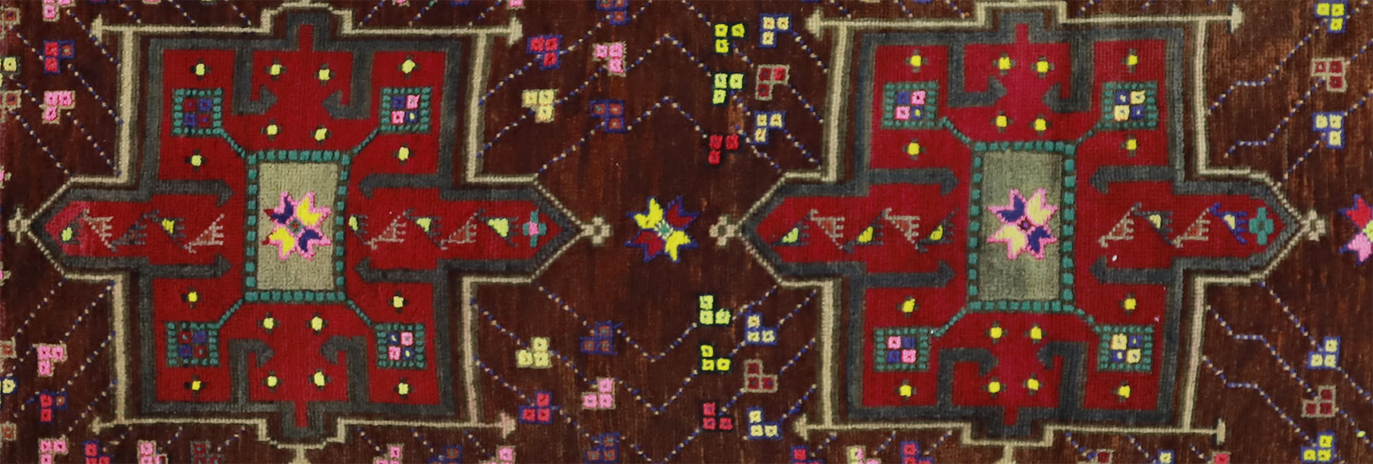 Anatolian handmade vintage rug 350 cm x 85 cm
