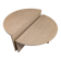 Round travertine coffee table, model for Up & Up, Italy, 1970s