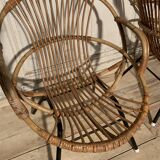 Pair of rattan chairs