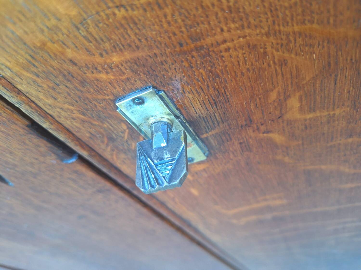 Art Deco buffet wooden tray, antique china cabinet