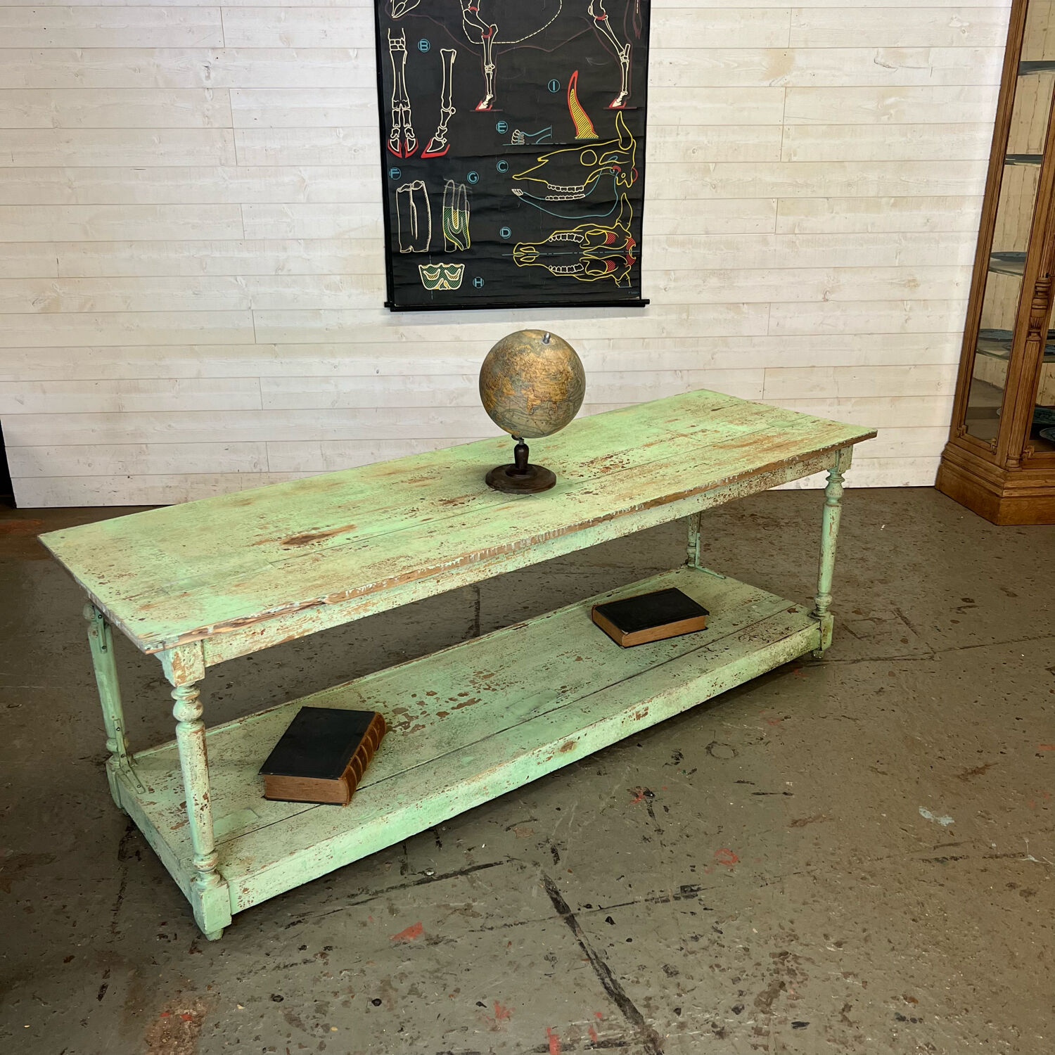 Table de drapier menthe à l’eau
