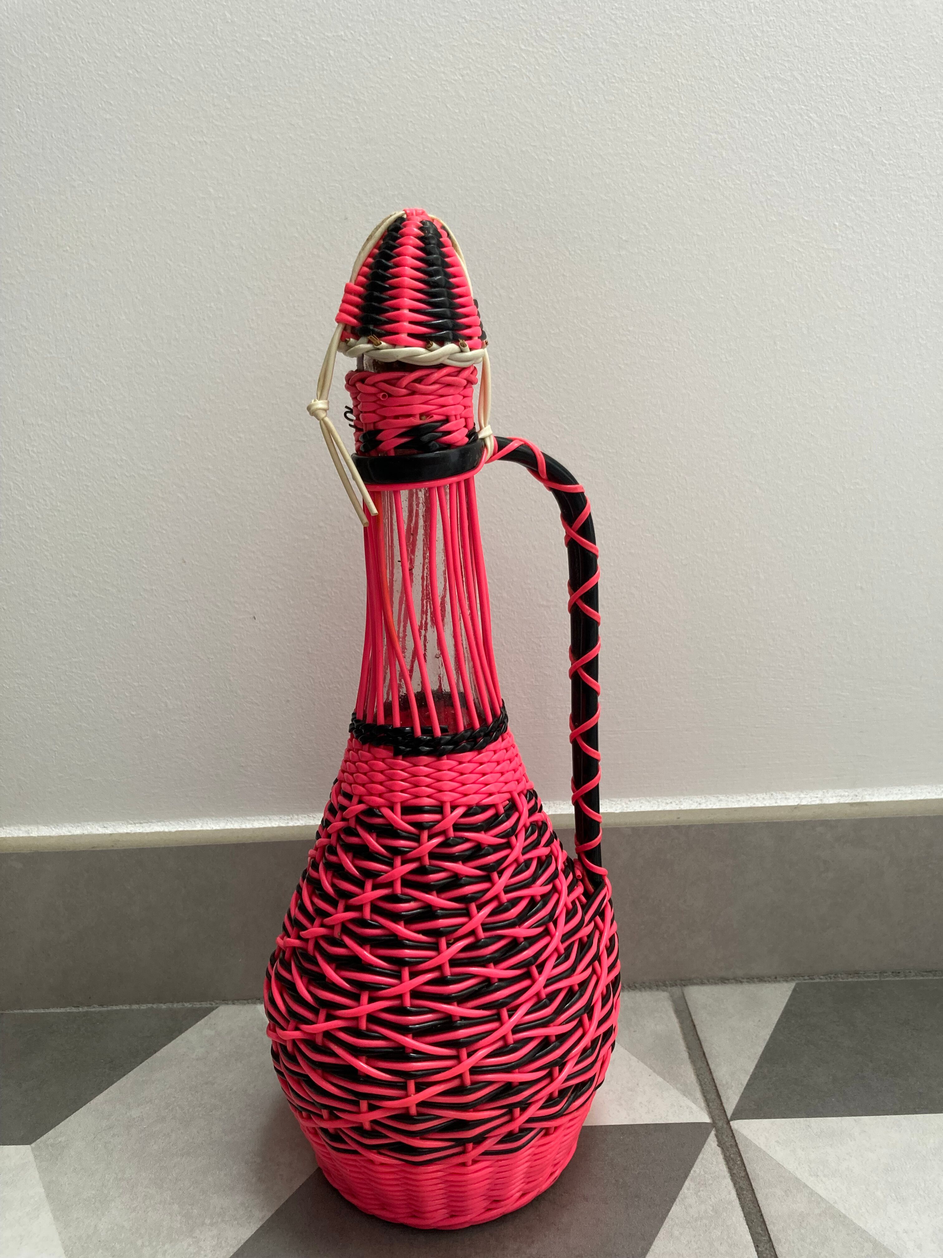 Bottle scoubidou pink neon 60s