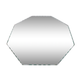 Beveled octagonal mirror 40s 50s