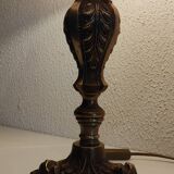 Empire style lamp circa 1950 and glass paste lampshade