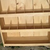 18 compartment wooden store display