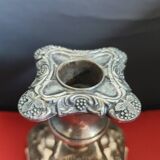 Silver candle holder