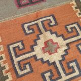 Kilim cotton and burlap carpet - 90cm x 160cm