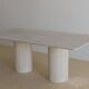 Olympia Rectangular Dining Table - Natural Travertine