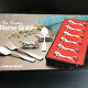 6 metal horse knife holders