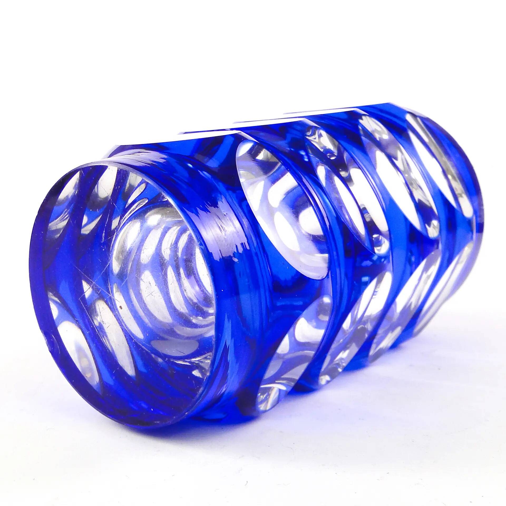 Mid-century modern vase, cobalt glass, Germany, 1950s