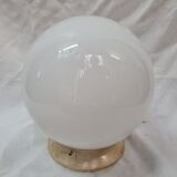 Art deco opaline globe ceiling light