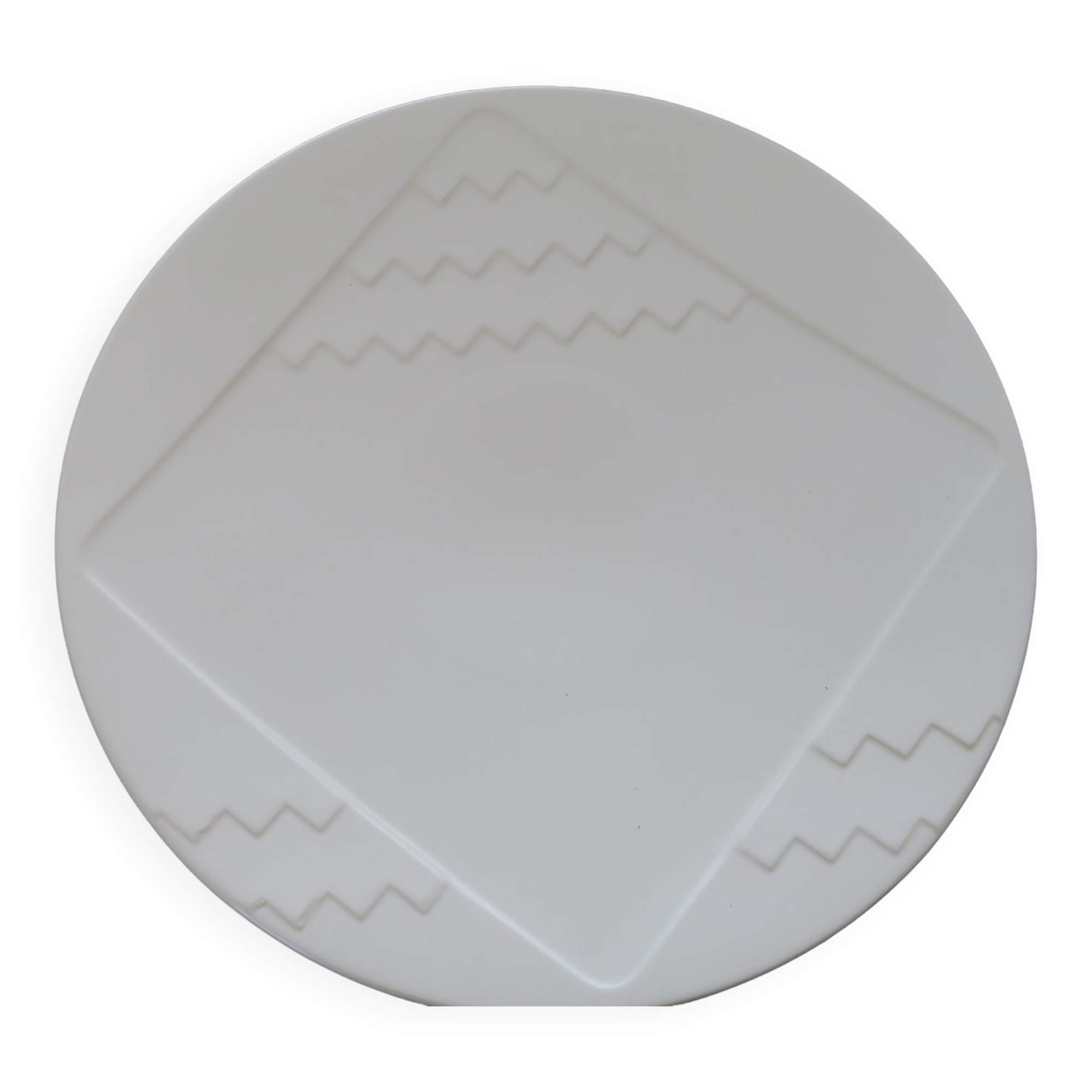 6 Plates Salins Studio Vintage 1980 style Memphis broken lines design Pierre Cazenove