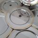 Alessi Ettore Sottsass / 6 large stainless steel presentation plates 18/10