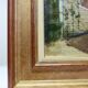 Large painting "Villa Camille" from the 1940s-60s, oil on canvas signed M. Lesoll.