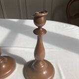 Paire de bougeoirs anciens