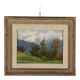 Peinture moderne signée Ercole Garavaglia, huile sur panneau dur '900