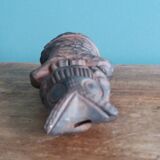Owl whistle in zoomorphic terracotta