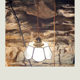 Flower of mother-of-pearl hanging lamp