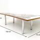 "transepoca" wooden coffee table by carmelo la gaipa, italy 2018