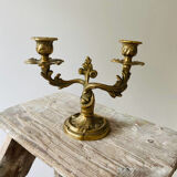 Antique brass candlestick
