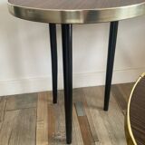 Trio of tripod-legged side tables from the 60s and 70s
