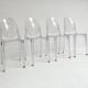 4 chaises Victoria Ghost de Philippe Starck pour Kartell, après 2000