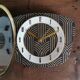 Vintage clock silent rectangular wall clock "Golden Black"